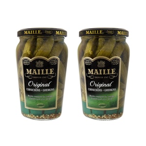 image:imageMaille Pickles Cornichons Original Pack of 12 The perfect cornichon for garnishing a gourmet sandwich or snacking Product of France 135 oz135 Fl Oz Pack of 2